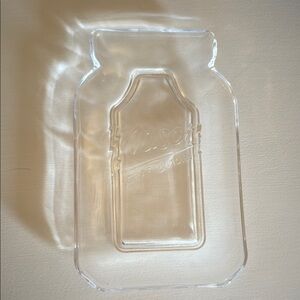 Mason Craft & More Glass Mason Jar spoon rest butter soap sponge dish trinket